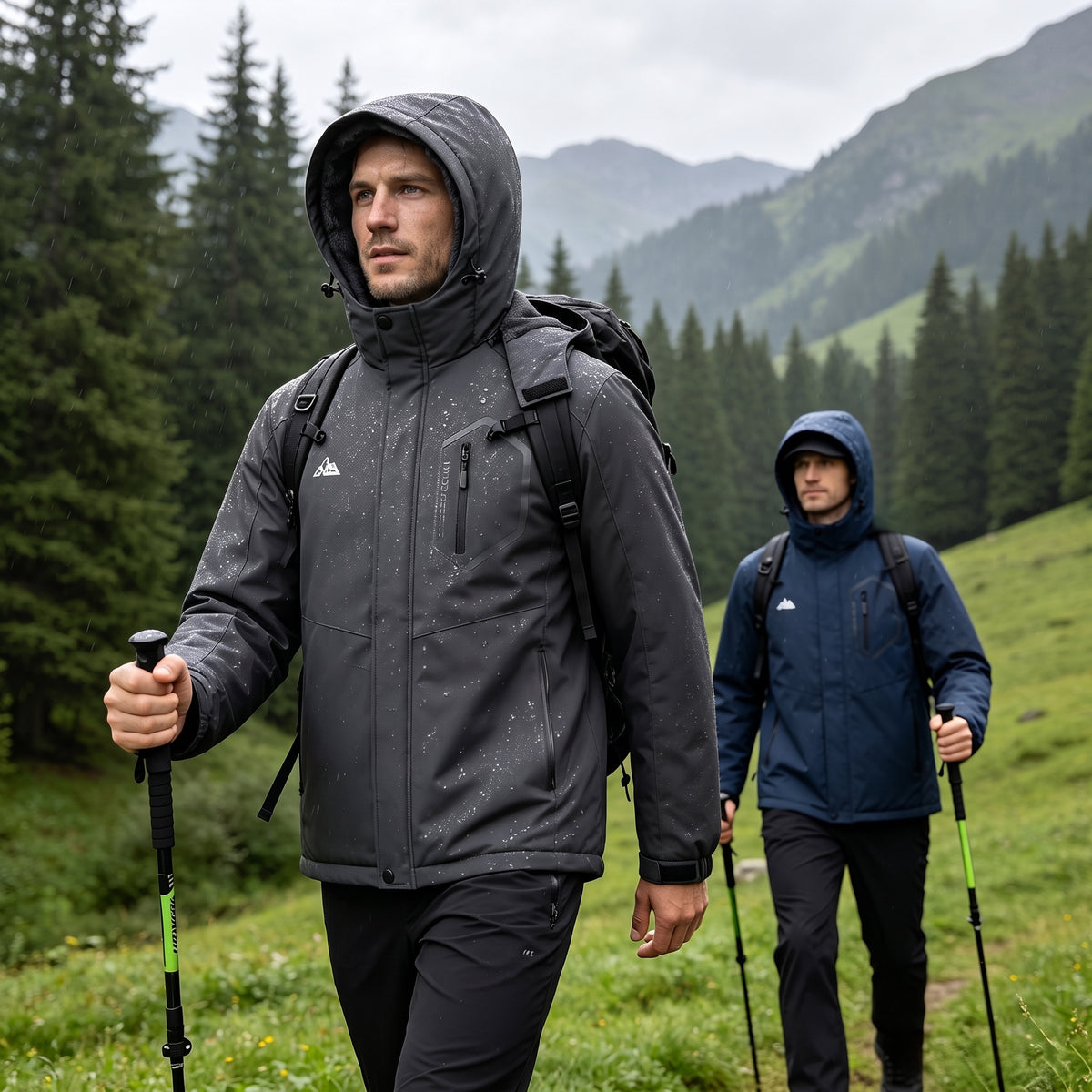 Winter Ski Jacket Men Waterproof Snow Coats Snowboard Fleece Lining Jacket Warm Parka with Hooded